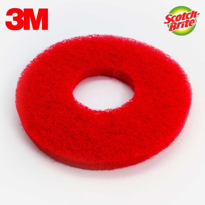 DISQUE ROUGE MONOBROSSE / AUTOLAVEUSE 280MM SCOTCH-BRITE 3M (X5)