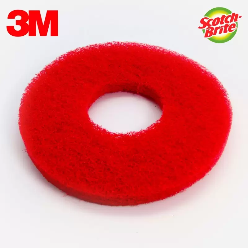 DISQUE ROUGE MONOBROSSE / AUTOLAVEUSE 381MM SCOTCH-BRITE 3M (X5)